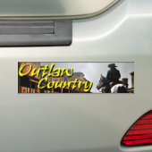 Bumpersticker land buiten wet (Op auto)