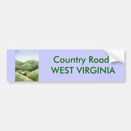 Bumpersticker landwegen (Voorkant)