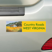Bumpersticker landwegen (Op auto)