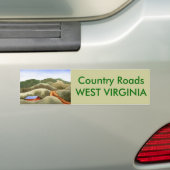 Bumpersticker landwegen (Op auto)