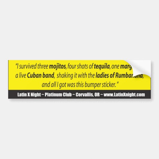 bumpersticker-latinx bumpersticker (Voorkant)