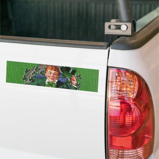 Bumpersticker Leprechaun (Op Truck)