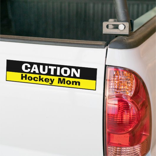 Bumpersticker - Let op Hockey Moeder (Op Truck)