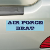 Bumpersticker luchtmacht Brat (Op auto)
