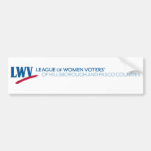 Bumpersticker LWV van Hillsborough en Pasco