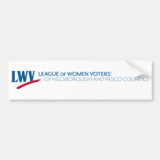 Bumpersticker LWV van Hillsborough en Pasco