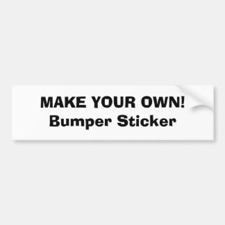 Bumpersticker - MAAK JE EIGEN!