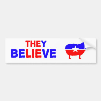 Bumpersticker maakt grappen over het systeem van t
