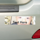 Bumpersticker met aangepaste tekst en Afbeelding (Op auto)