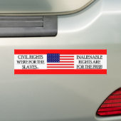 Bumpersticker MET DE BURGERRECHTEN (Op auto)
