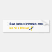 Bumpersticker met het downsyndroom (Voorkant)