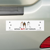 Bumpersticker met nothin-Butt Rat Terriers (Op auto)