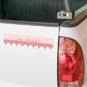 Bumpersticker met opgezette kant 2 (Op Truck)