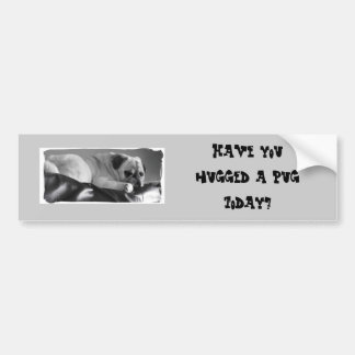 Bumpersticker met Pug
