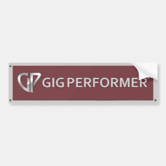 Bumpersticker met rode GP logo