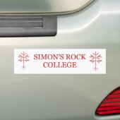 Bumpersticker met rode SRC & Sapling (Op auto)