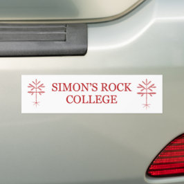 Bumpersticker met rode SRC & Sapling
