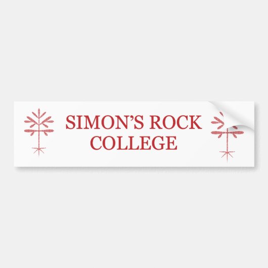 Bumpersticker met rode SRC & Sapling (Voorkant)