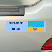 Bumpersticker met roltumbleweed (Op auto)