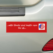 Bumpersticker - MET VRIJHEID/GEZONDHEIDSZORG VOOR  (Op auto)