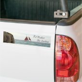 Bumpersticker met zeilboot (Op Truck)