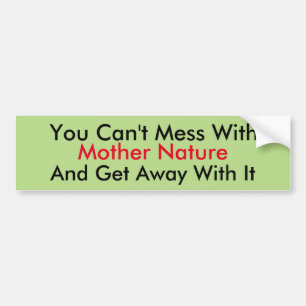 Bumpersticker Moeder Natuur