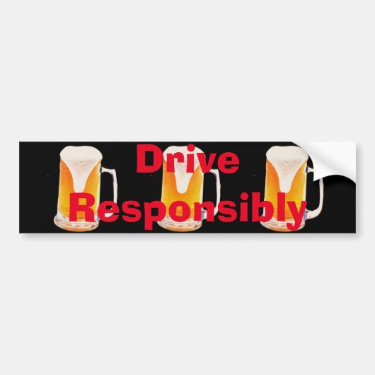 Bumpersticker Mok bier (Voorkant)