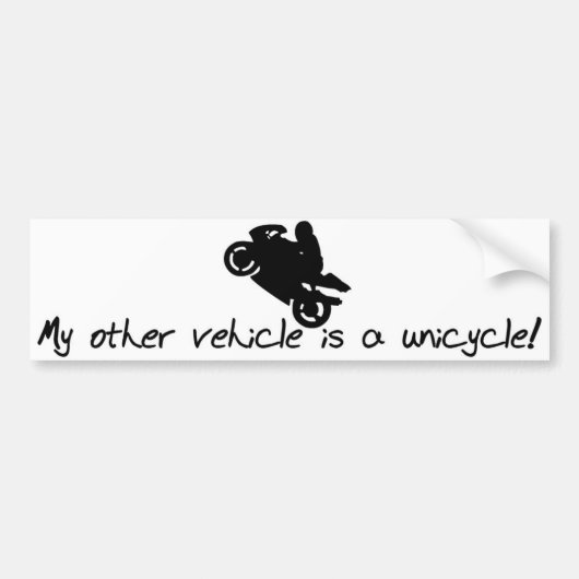 Bumpersticker motorfiets (Voorkant)