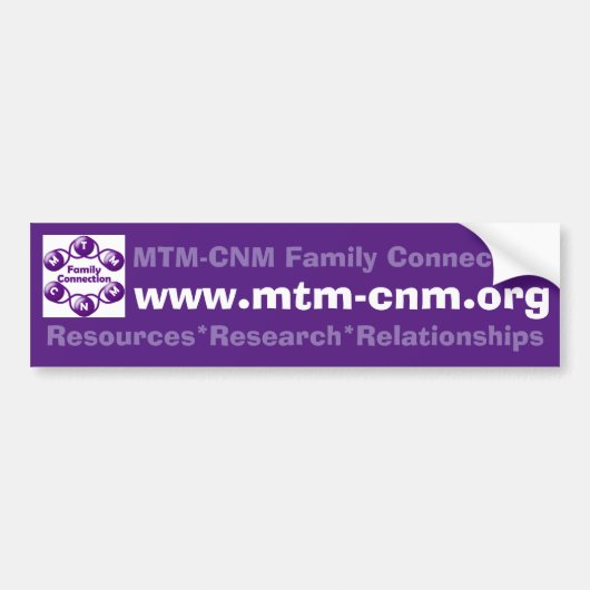Bumpersticker MTM-CNM-aansluiting (Voorkant)