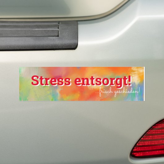 Bumpersticker na echtscheiding (Op auto)