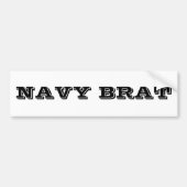 Bumpersticker Navy Brat (Voorkant)