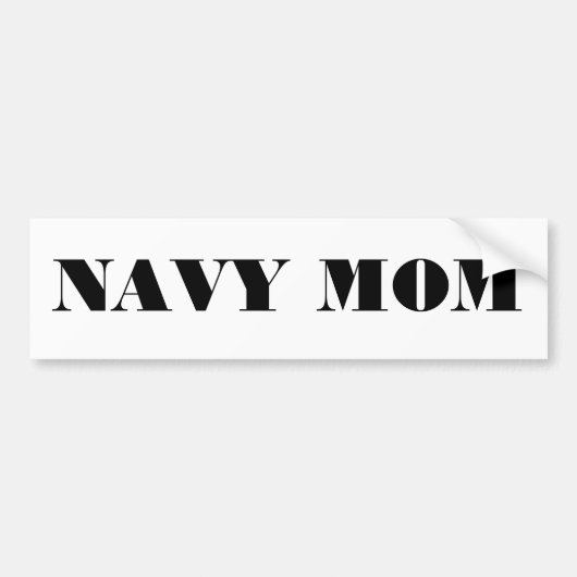 Bumpersticker Navy Mam (Voorkant)