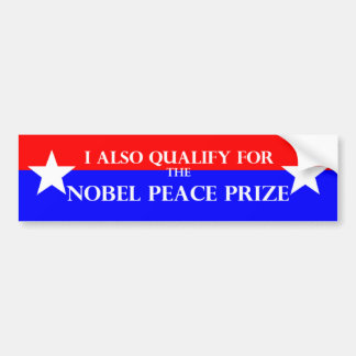 Bumpersticker Nobelprijs