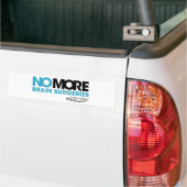 Bumpersticker #NOMOREBS (hersenoperaties) (Op Truck)