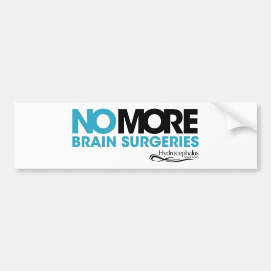 Bumpersticker #NOMOREBS (hersenoperaties) (Voorkant)
