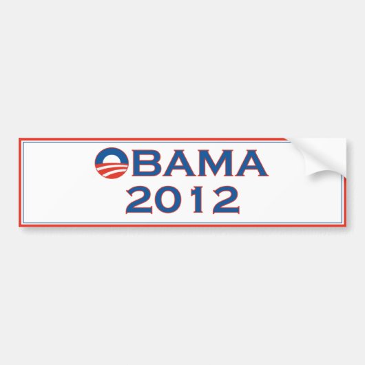 Bumpersticker Obama 2012 (Voorkant)