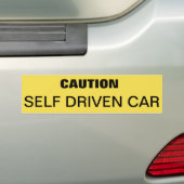 Bumpersticker om auto te waarschuwen (Op auto)
