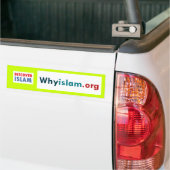 Bumpersticker Ontdek de islam (2) (Op Truck)