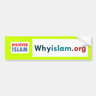 Bumpersticker Ontdek de islam (2)