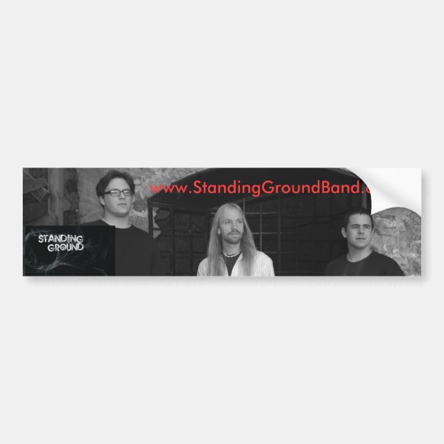 Bumpersticker op de vaste grond (Voorkant)