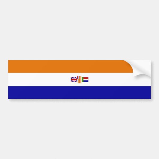 Bumpersticker Oranje Blanje Blou (Voorkant)