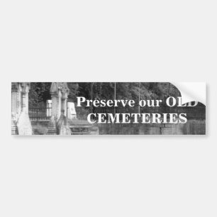 Bumpersticker OUDE CEMETERIES behouden