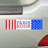 Bumpersticker Parijs 2008 (Op auto)