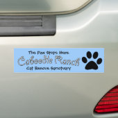 Bumpersticker 'Paw Stops here' (Op auto)