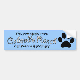 Bumpersticker 'Paw Stops here'