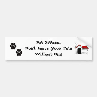 Bumpersticker Pet Sitters