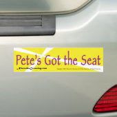 Bumpersticker: Pete heeft de stoel Bumpersticker (Op auto)