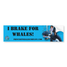 Bumpersticker Prince Patches I Brake for Whales