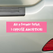 bumpersticker pro life (Op auto)
