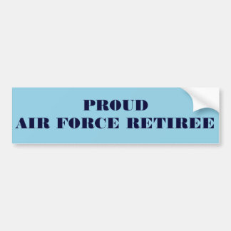 Bumpersticker Proud Air Force Retiree